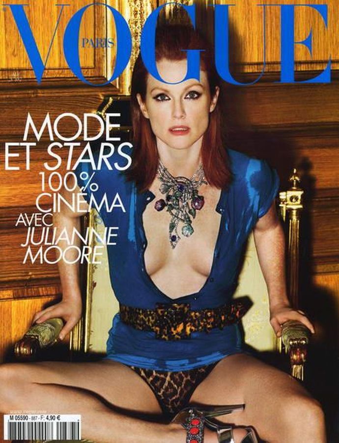 VOGUE FRANCE magazine side cover  May 2008