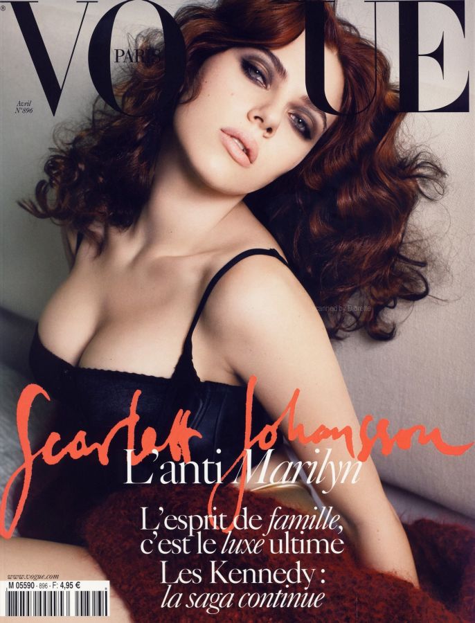VOGUE FRANCE magazine side cover  April 2009