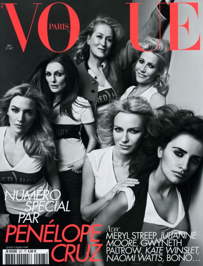 VOGUE FRANCE magazine side cover  May 2010