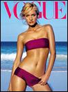 VOGUE GREECE magazine side cover  July 2000