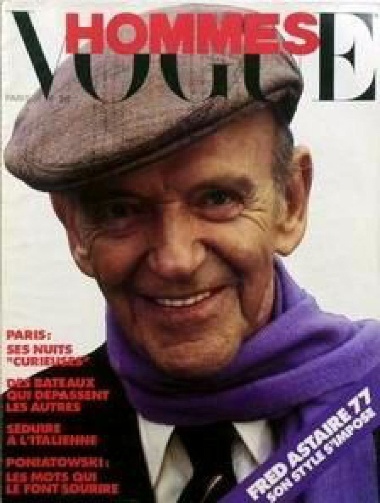 VOGUE HOMMES magazine side cover Issue 2  February 1977