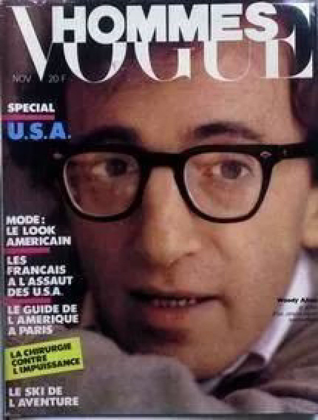 VOGUE HOMMES magazine side cover Issue 34  November 1980