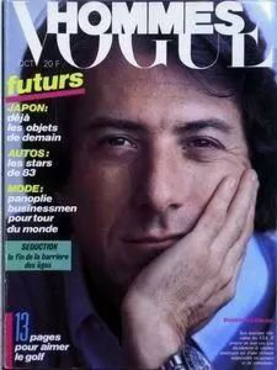VOGUE HOMMES magazine side cover Issue 53  October 1982