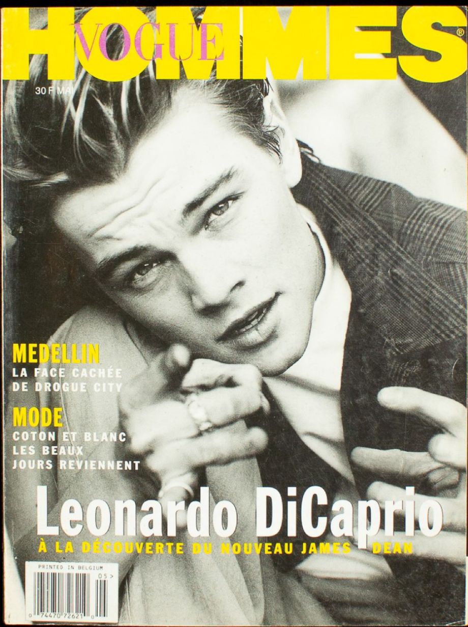 VOGUE HOMMES magazine side cover Issue 179  May 1995