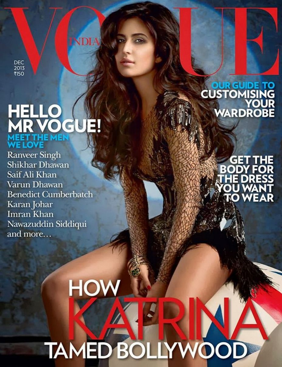 VOGUE INDIA magazine side cover  December 2013