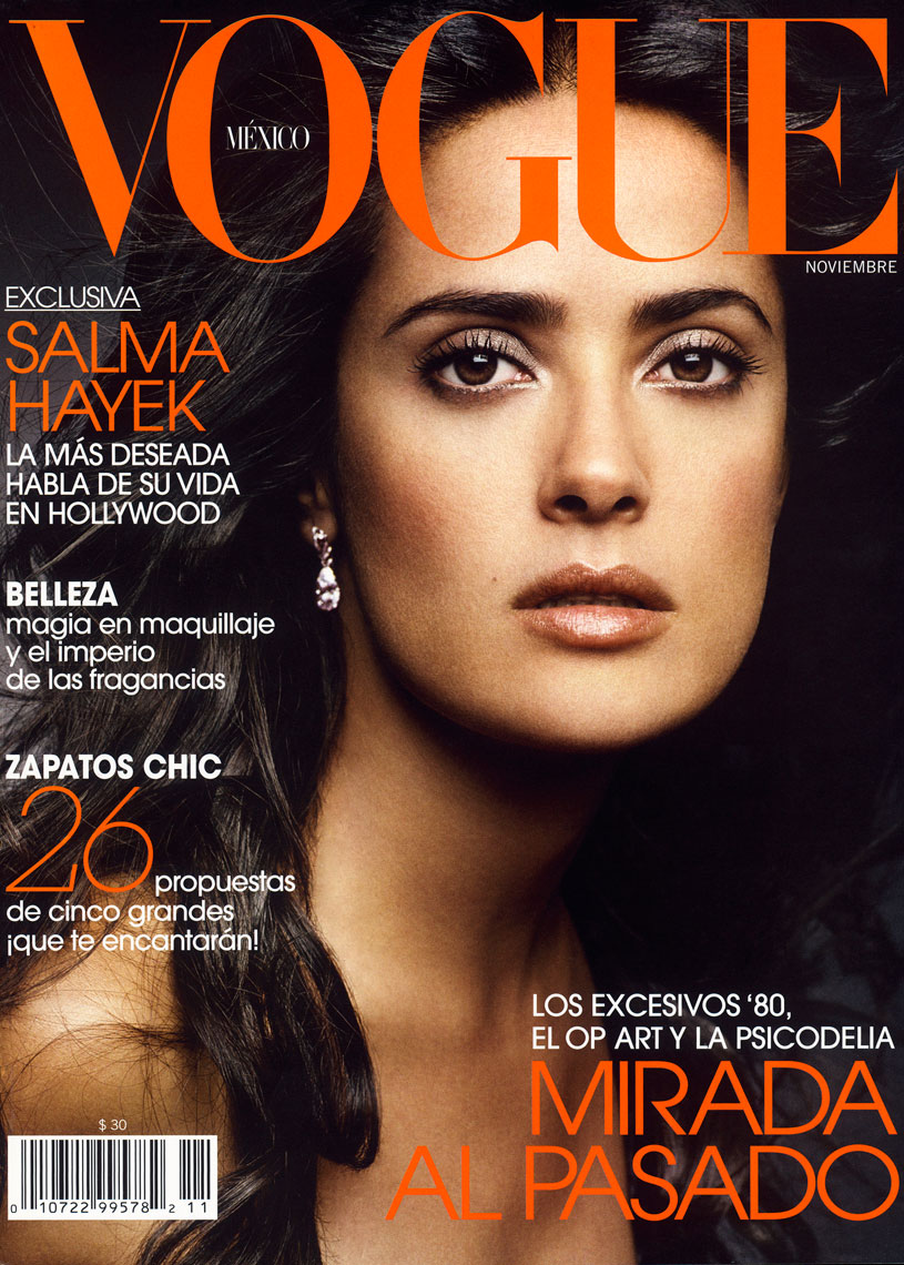 VOGUE MEXICO magazine side cover  November 2003