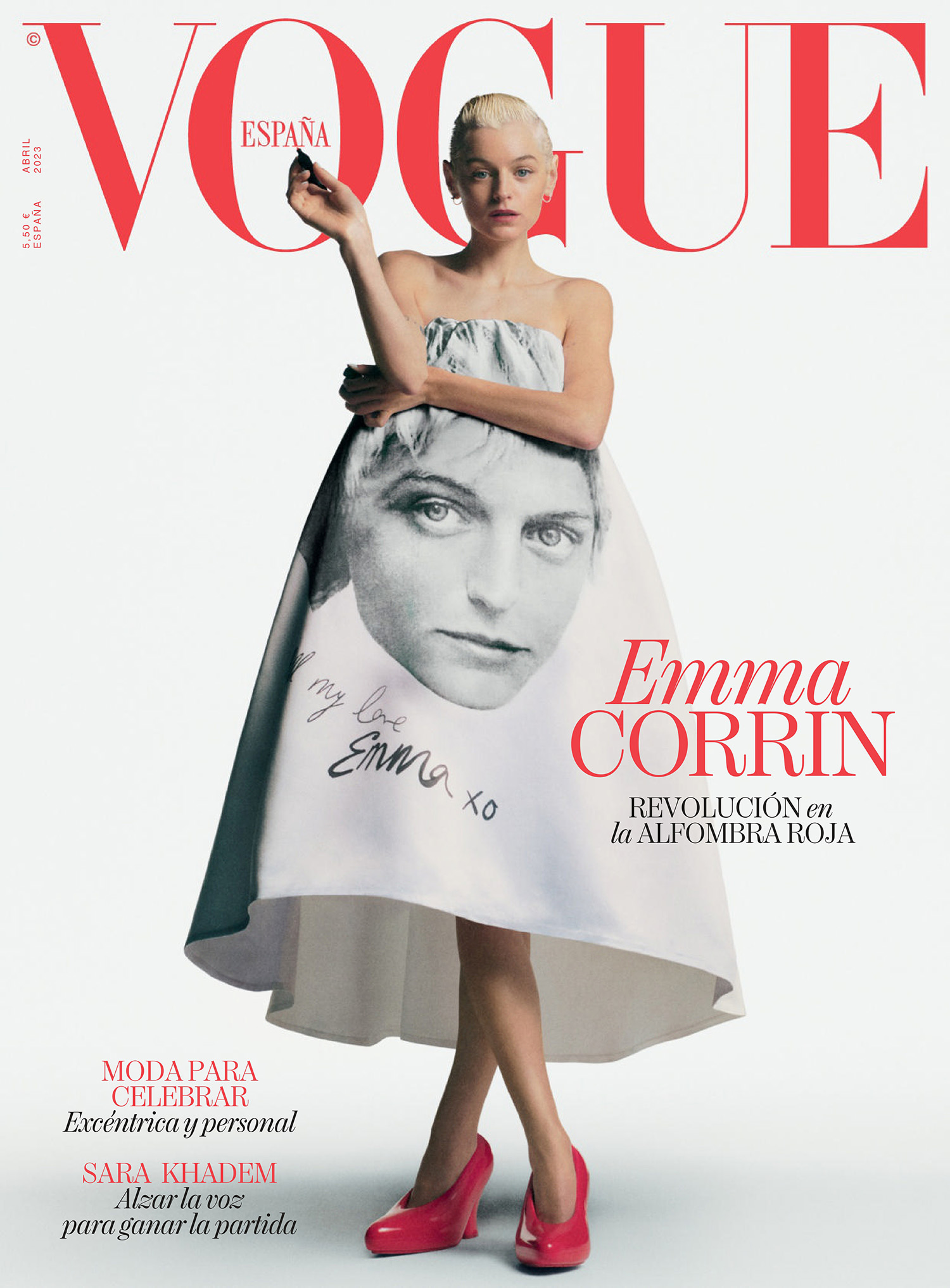 VOGUE SPAIN magazine side cover  April 2023
