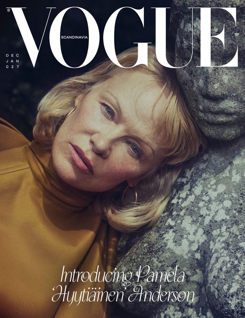 VOGUE SWEDEN magazine side cover  December 2025/ January 2026 