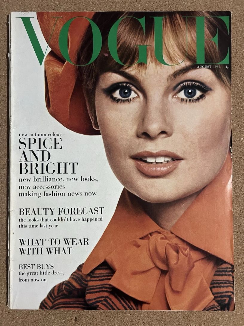 VOGUE UK magazine side cover  August 1967