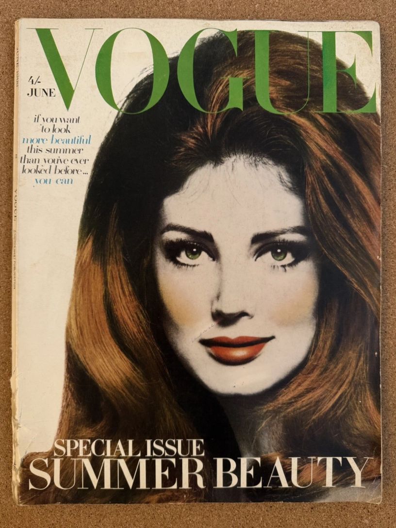 VOGUE UK magazine side cover  June 1968