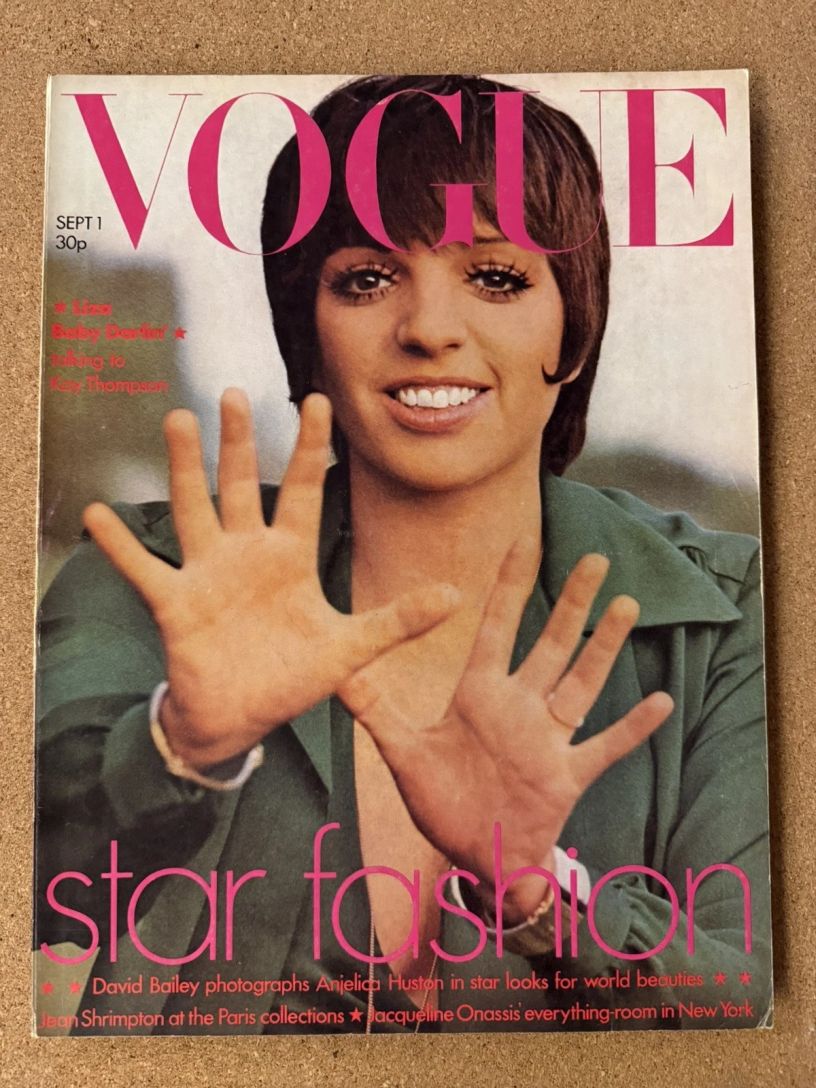 VOGUE UK magazine side cover  September 1973