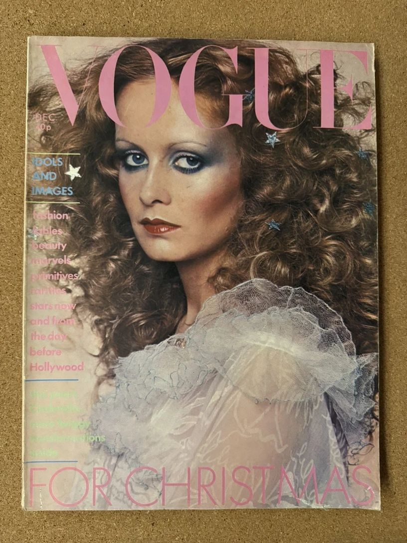 VOGUE UK magazine side cover  December 1974