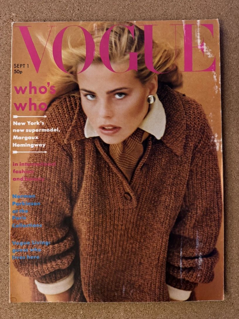 VOGUE UK magazine side cover  September 1975