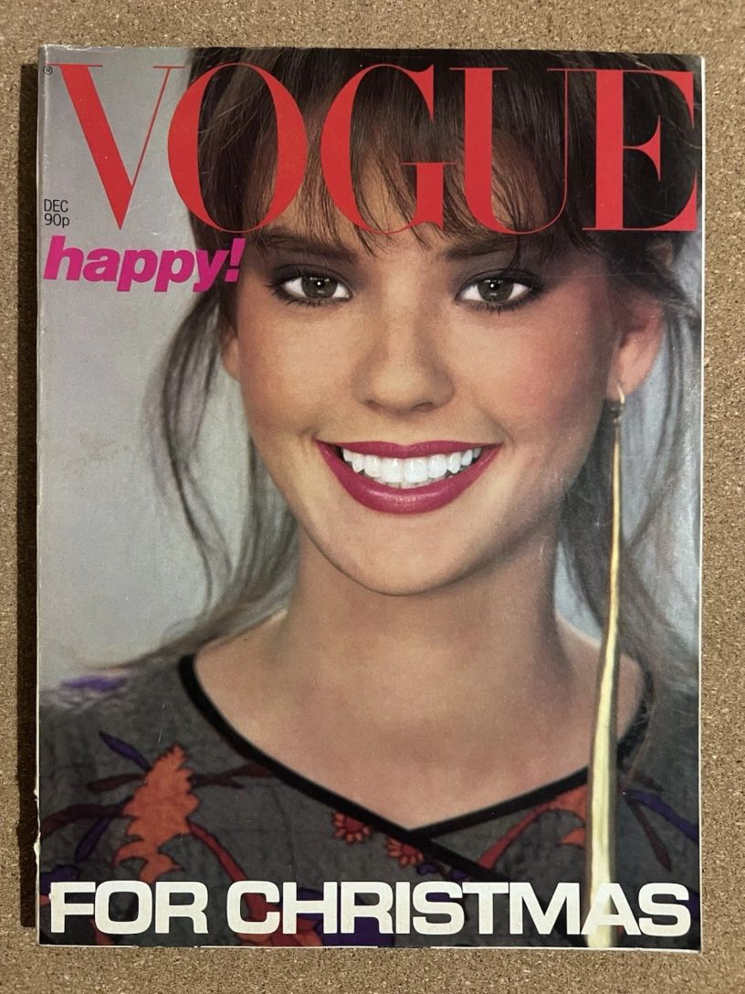 VOGUE UK magazine side cover  December 1979
