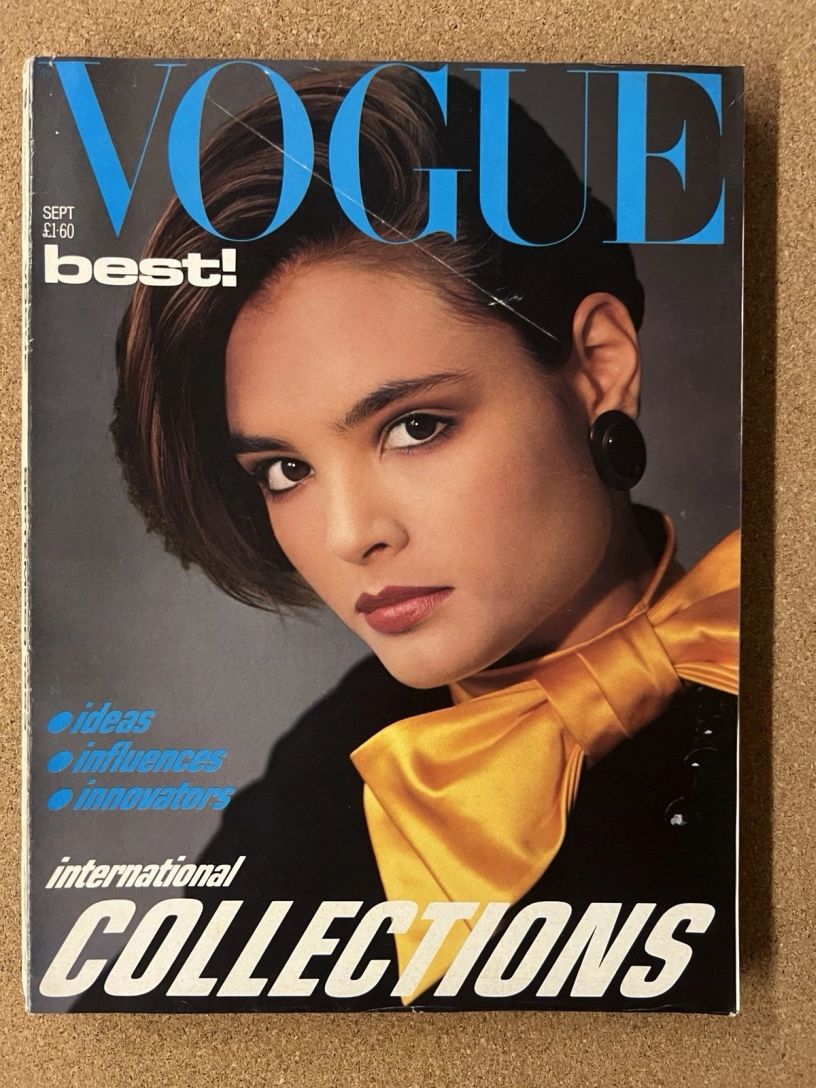 VOGUE UK magazine side cover  September 1983