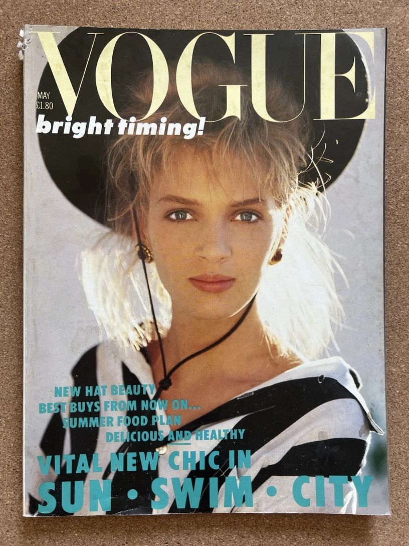 VOGUE UK magazine side cover  May 1986