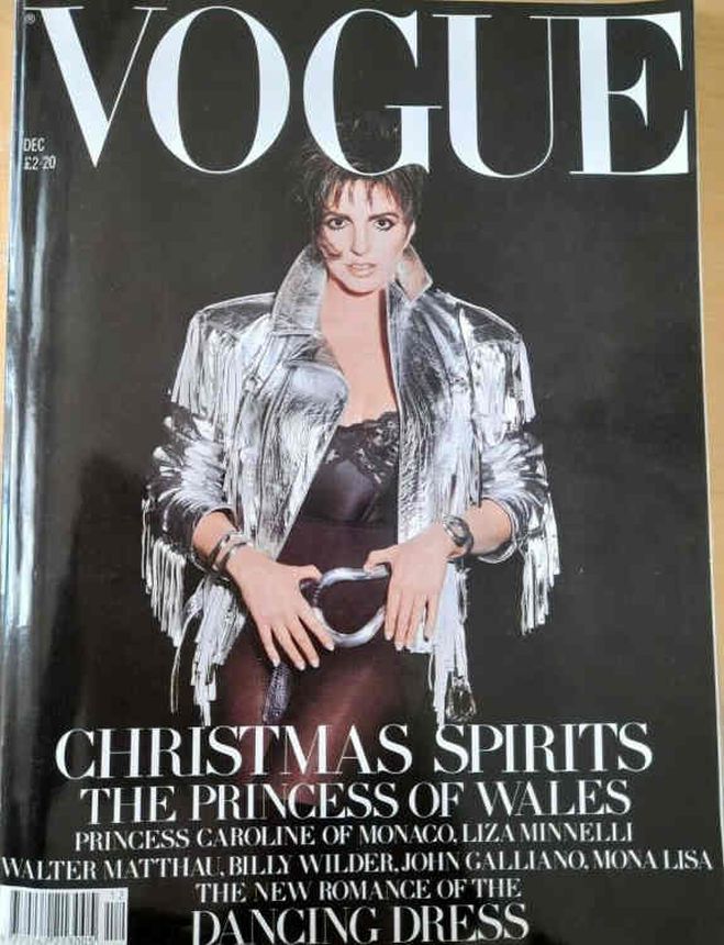 VOGUE UK magazine side cover  December 1989