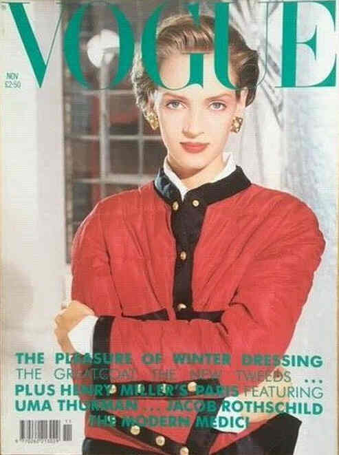 VOGUE UK magazine side cover  November 1990