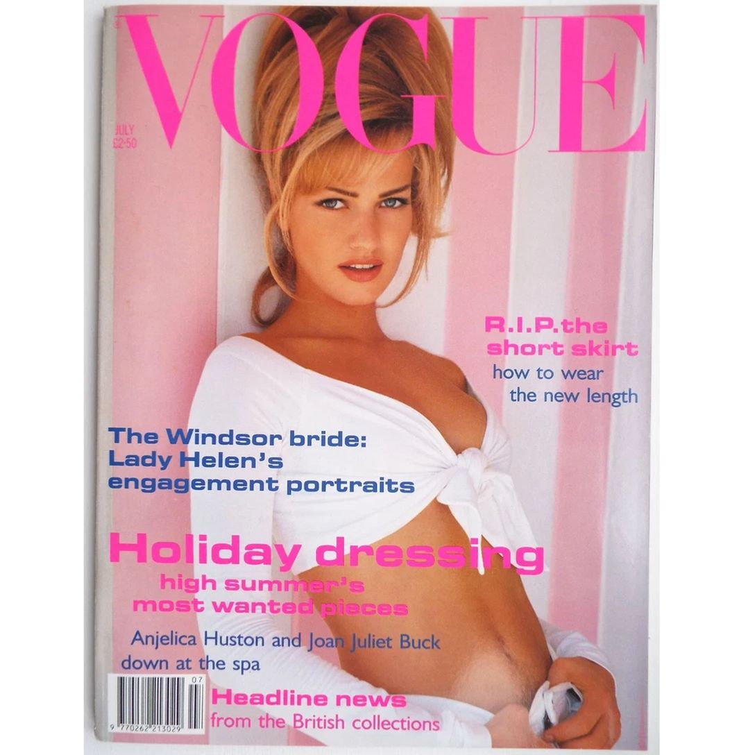 VOGUE UK magazine side cover  July 1992