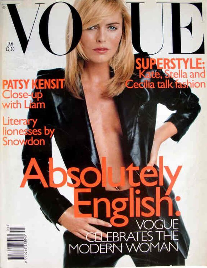 VOGUE UK magazine side cover  January 1997