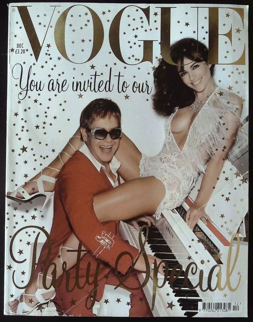 VOGUE UK magazine side cover  December 2002