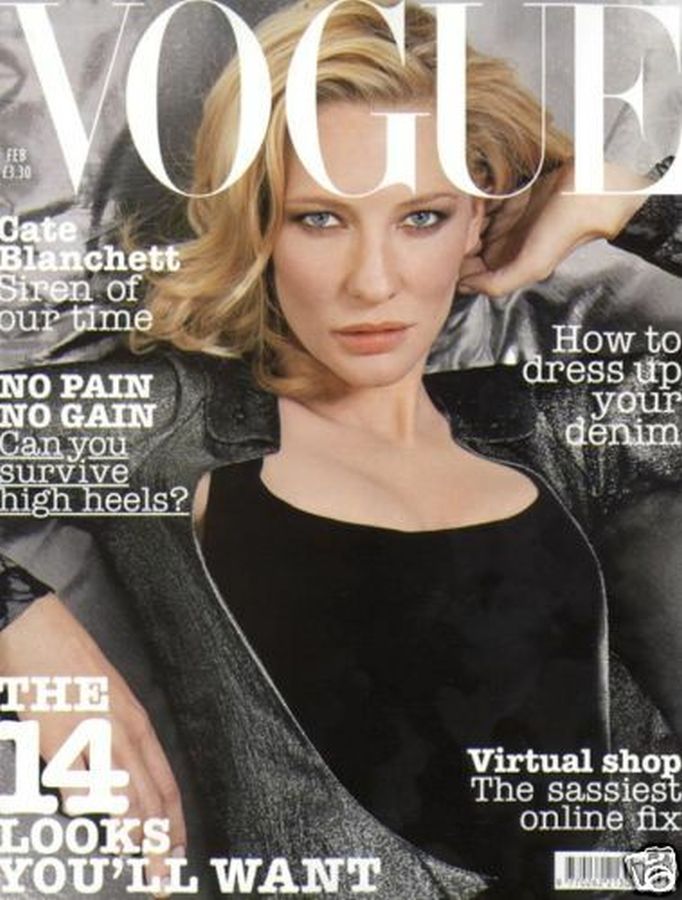 VOGUE UK magazine side cover  February 2004