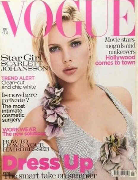 VOGUE UK magazine side cover  May 2004