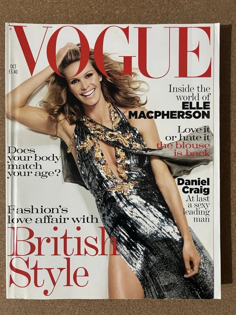 VOGUE UK magazine side cover  October 2004