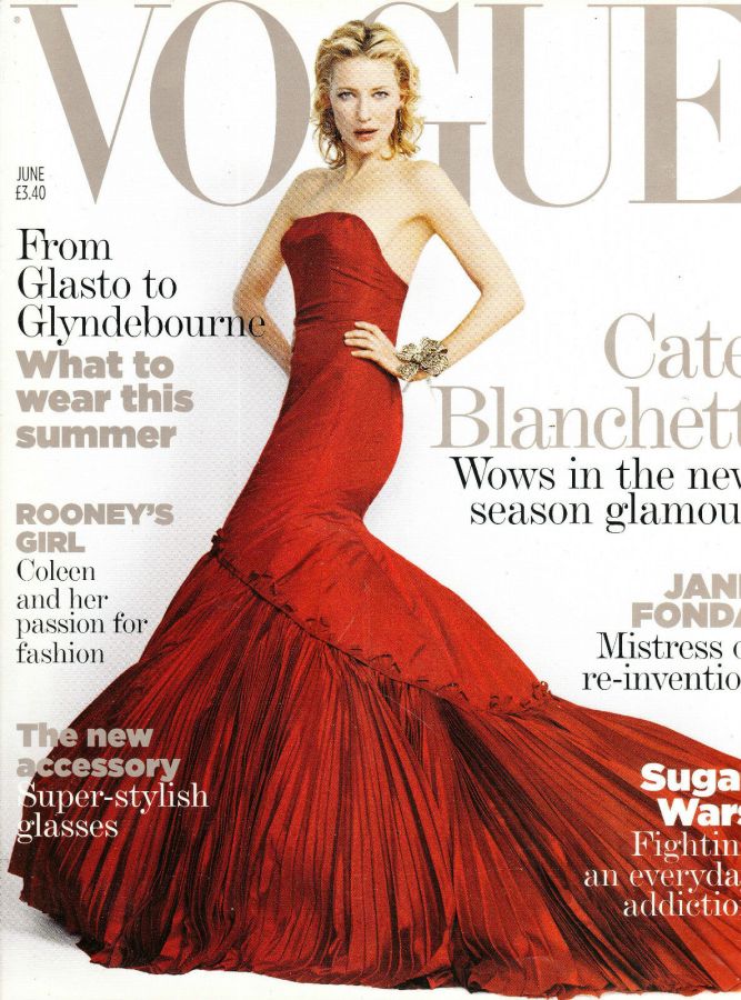 VOGUE UK magazine side cover  June 2005