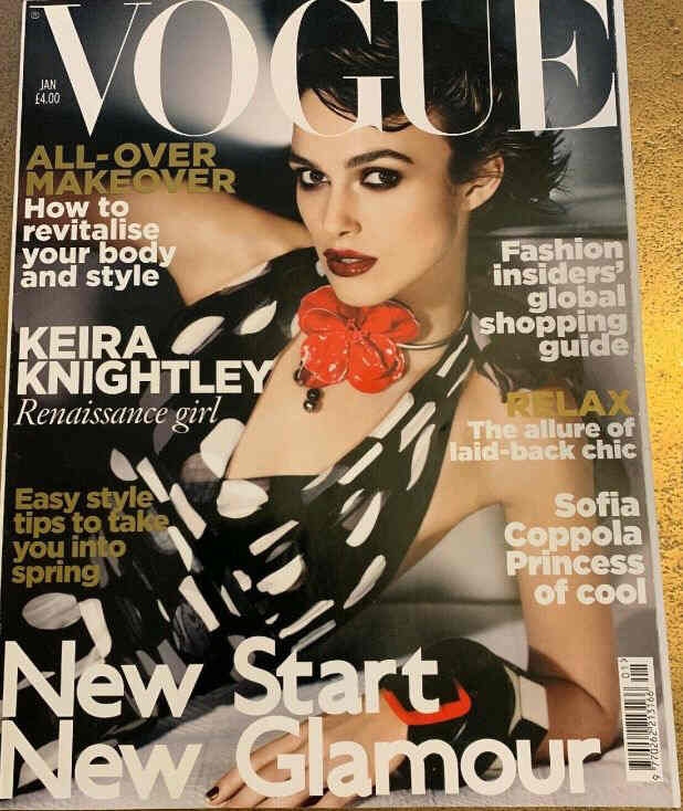 VOGUE UK magazine side cover  January 2011