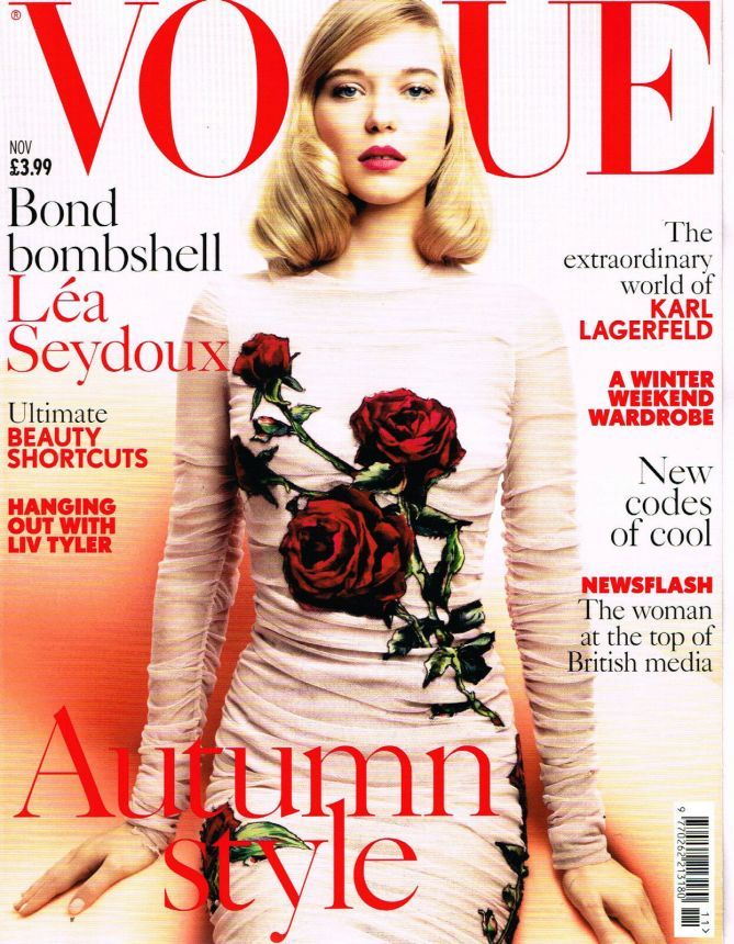 VOGUE UK magazine side cover  November 2015