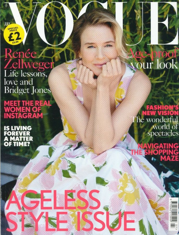 VOGUE UK magazine side cover  July 2016