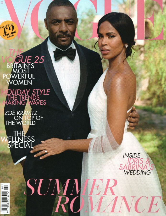 VOGUE UK magazine side cover  July 2019