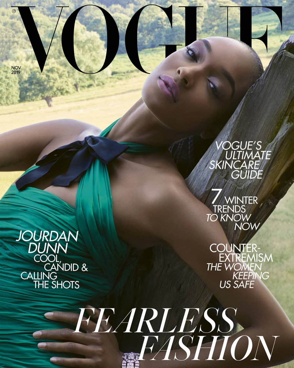 VOGUE UK magazine side cover  November 2019
