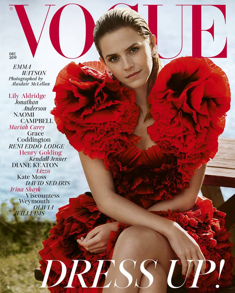 VOGUE UK magazine side cover  December 2019