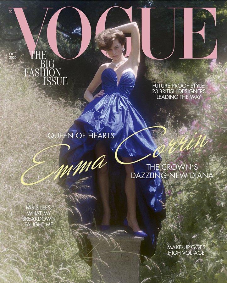 VOGUE UK magazine side cover  October 2020