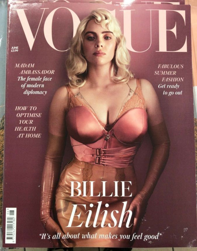 VOGUE UK magazine side cover  June 2021