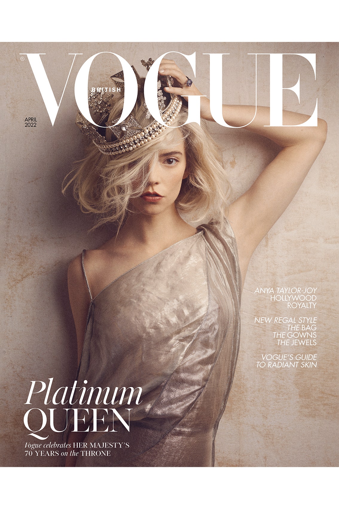 VOGUE UK magazine side cover  April 2022