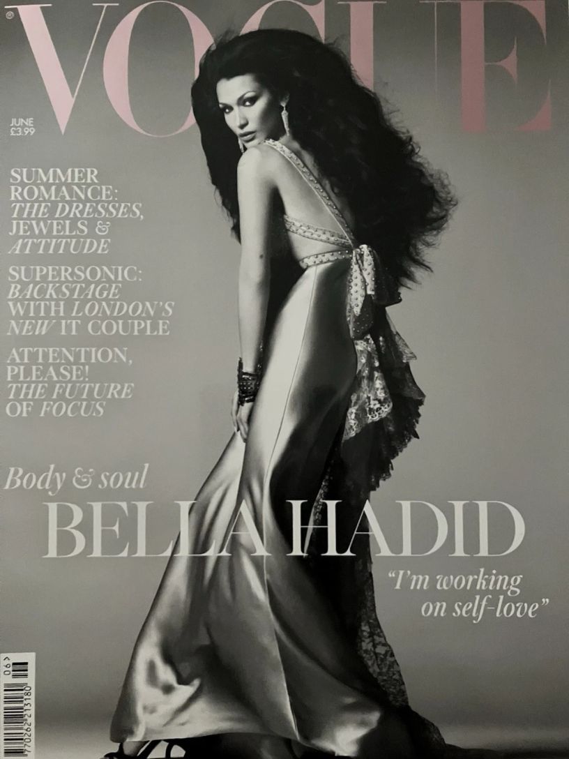 VOGUE UK magazine side cover  June 2025