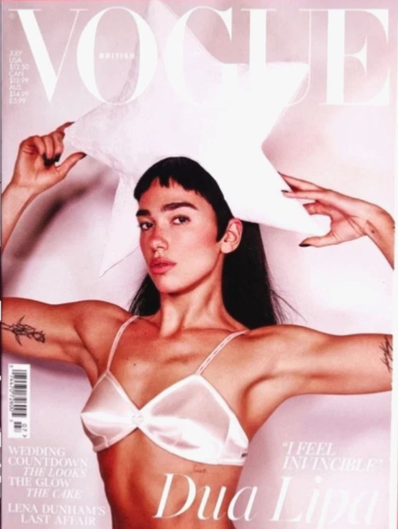VOGUE UK magazine side cover  July 2025