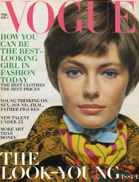 VOGUE USA magazine side cover 1 August 1969