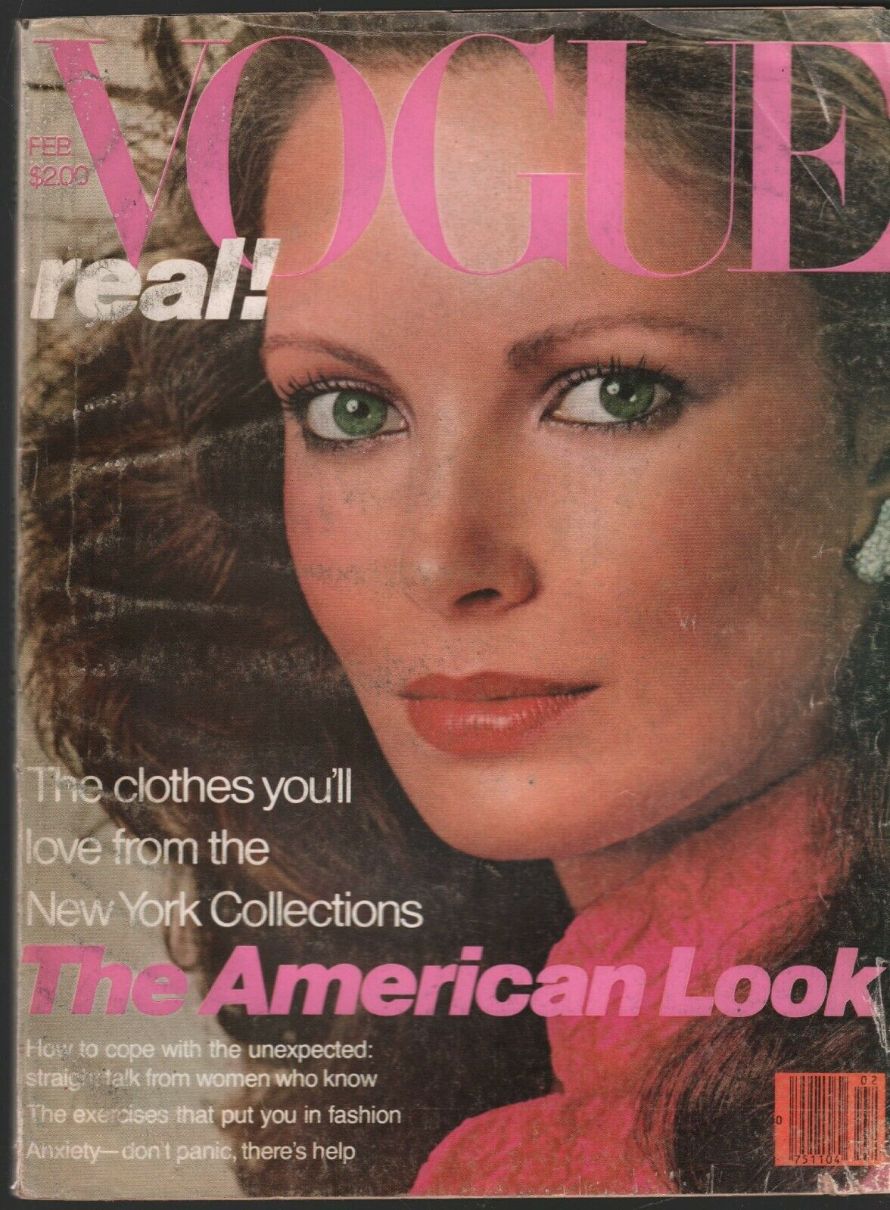 VOGUE USA magazine side cover  February 1979