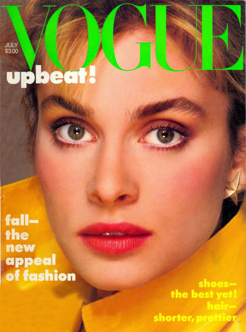 VOGUE USA magazine side cover  July 1983