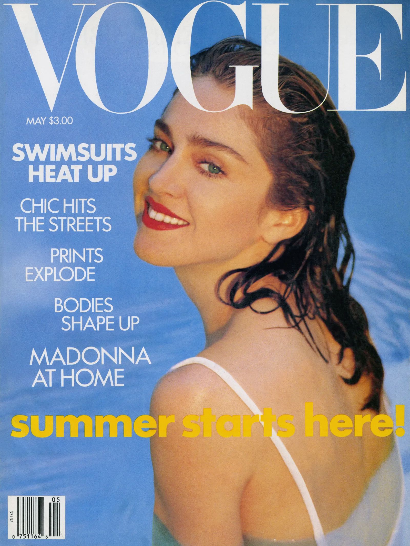 VOGUE USA magazine side cover  May 1989