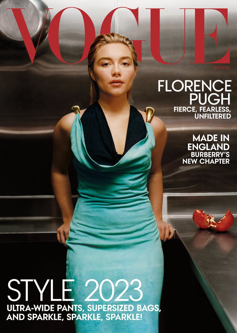 VOGUE USA magazine side cover Winter 2023