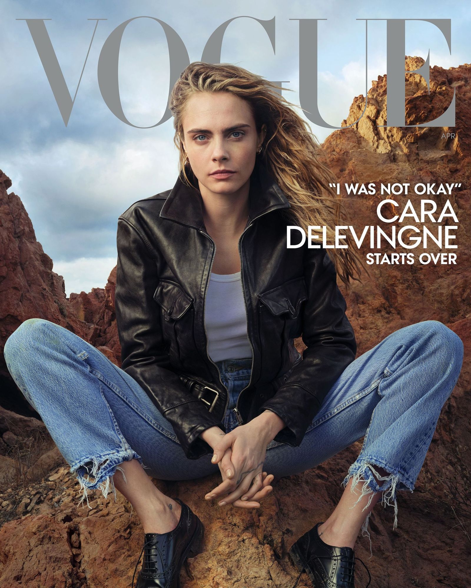 VOGUE USA magazine side cover  April 2023