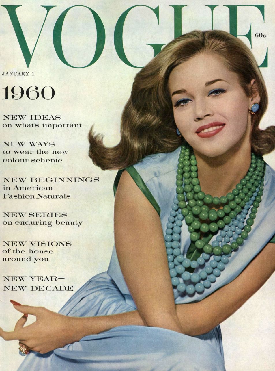 VOGUE USA magazine side cover  January 1960