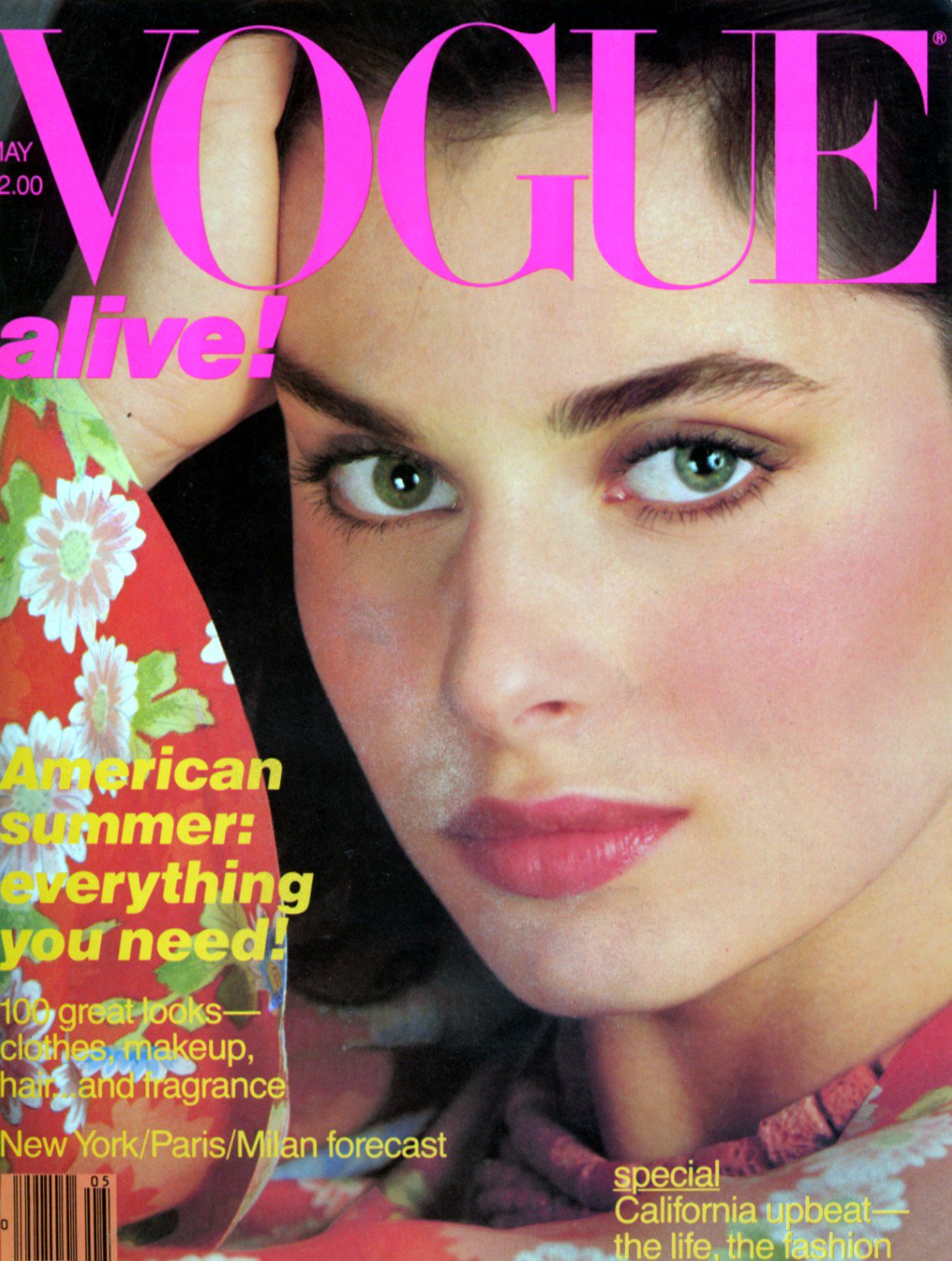 VOGUE USA magazine side cover  May 1980
