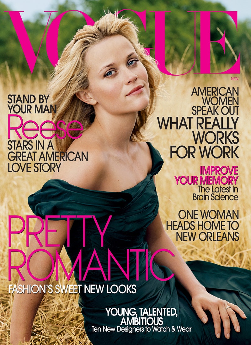 VOGUE USA magazine side cover  November 2005