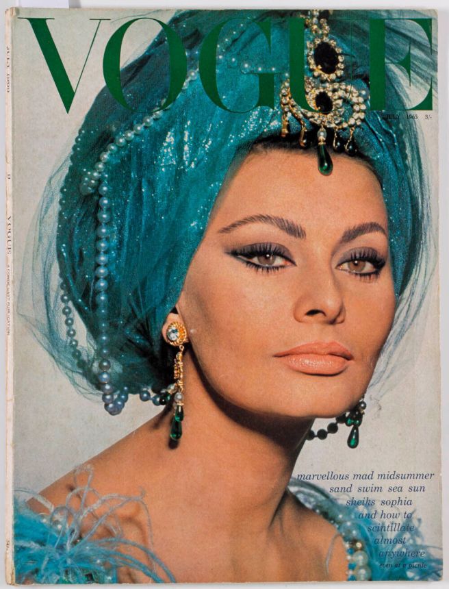 VOGUE UK magazine side cover  July 1965